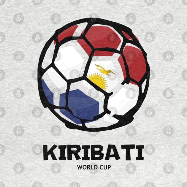 Kiribati Football Country Flag by KewaleeTee